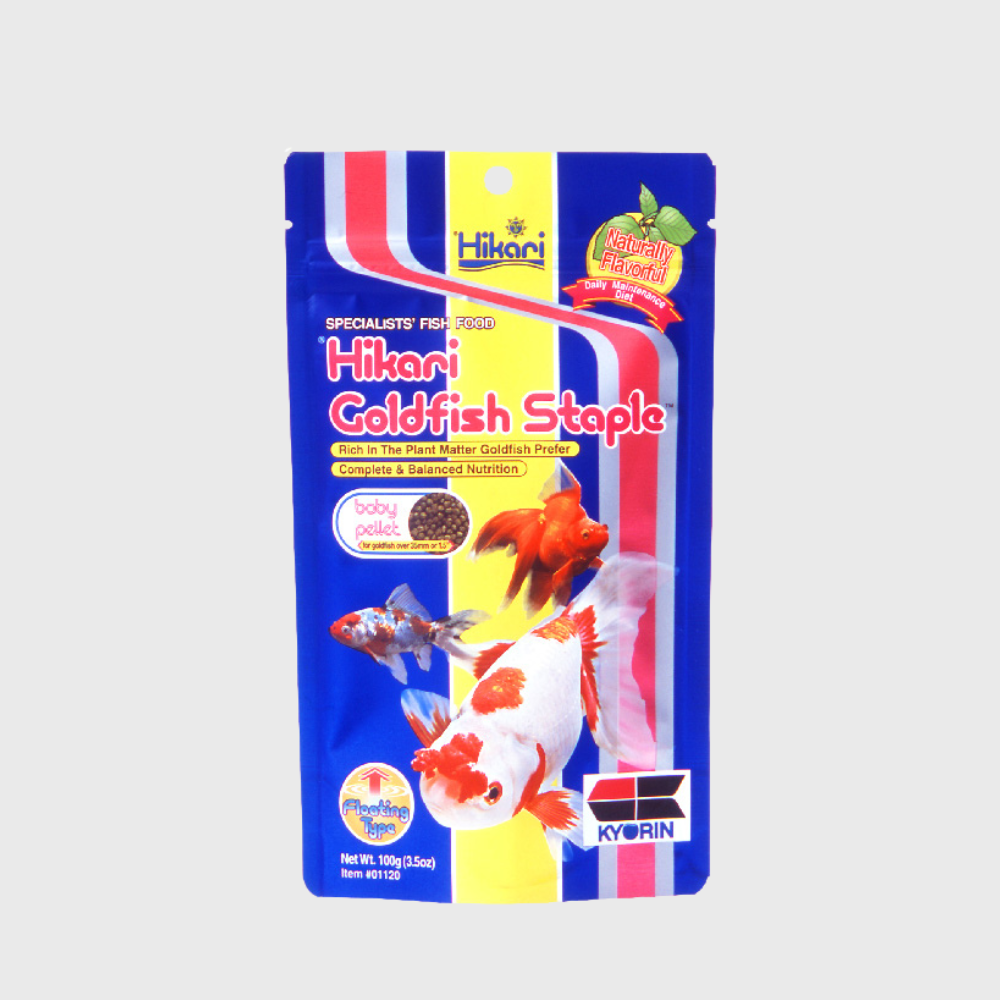 Hikari Goldfish Staple is an economical, daily, floating pellet diet that provides complete and balanced nutrition to promote desirable growth and development in goldfish and baby koi.