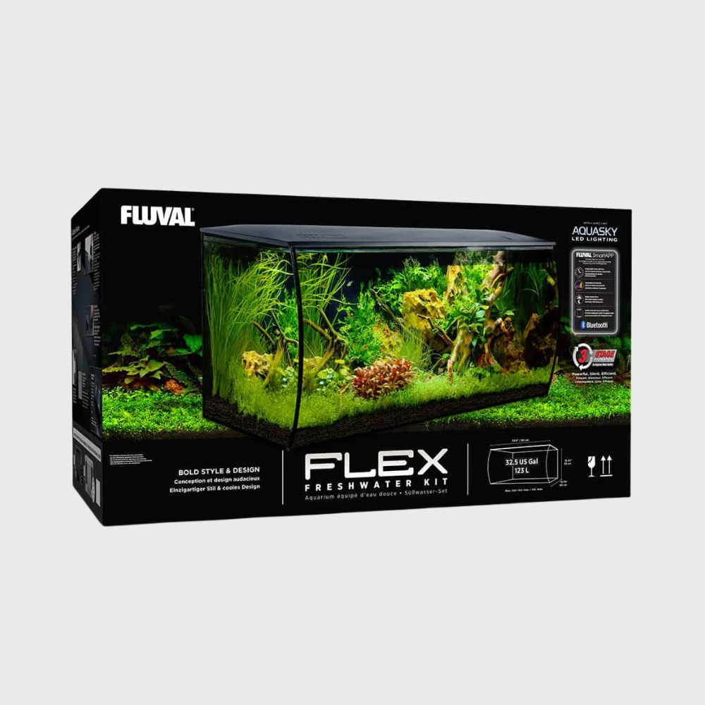 Fluval Flex Aquarium Kit Black 123L