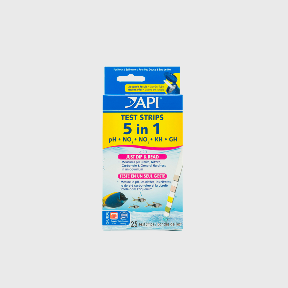 Api Testing Strip Kit API 5in1 Test Strips 25 count | Buy Aquarium Products & Accessories in ...